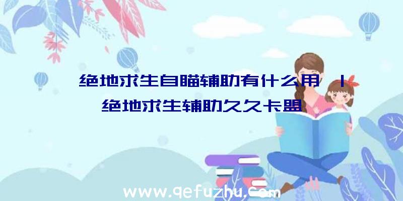 「绝地求生自瞄辅助有什么用」|绝地求生辅助久久卡盟